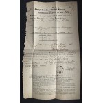 LIST- 1866 ROK, BRALIN- KĘPNO, KRÓLEWSKI SĄD POWIATOWY