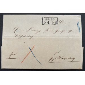 LETTER—1852, BRZEG-SYCÓW, ROYAL COUNTY COURT