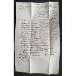 LETTRE - 1863, BRALIN-SYCÓW, TRIBUNAL ROYAL DU DISTICT