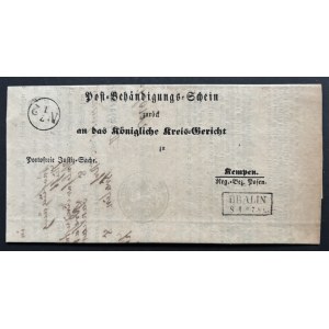 LETTRE - 1864, BRALIN-KĘPNO, TRIBUNAL ROYAL DU DISTRICT