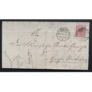 LIST- 1894 ROK, BRALIN- SYCÓW, KRÓLEWSKI SĄD REJONOWY