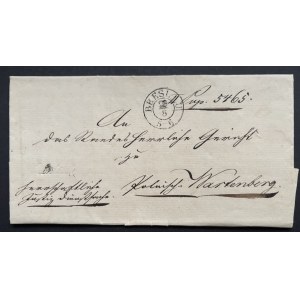 LETTER—1842, WROCŁAW-SYCÓW, ROYAL COUNTY COURT