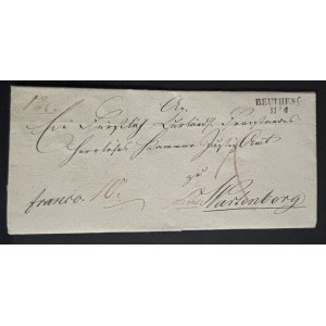 LETTER—1835, BYTOM (ODRZAŃSKI)—SYCÓW
