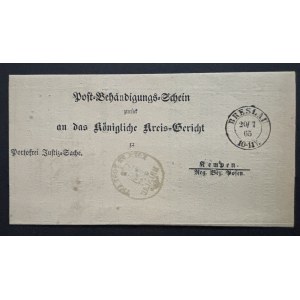 LETTER—1865, WROCŁAW–KĘPNO, ROYAL COUNTY COURT