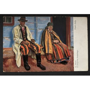 POSTCARD—IN FRONT OF THE COTTAGE, 1919