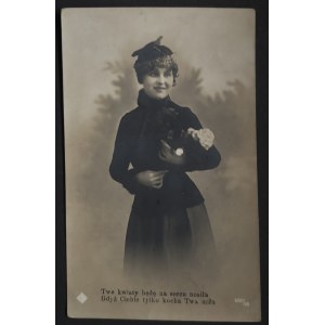 CARTOLINA POSTALE - SENTIMENTALE, 1918