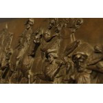 Return from the Hunt, bronze plaque, Germany, Berlin, 19th century.