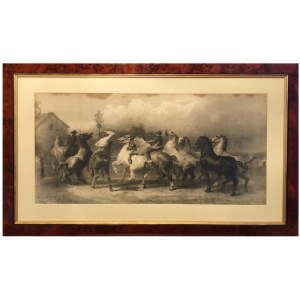 Rosa Bonheur, print: Return from the Horse Fair, 1873