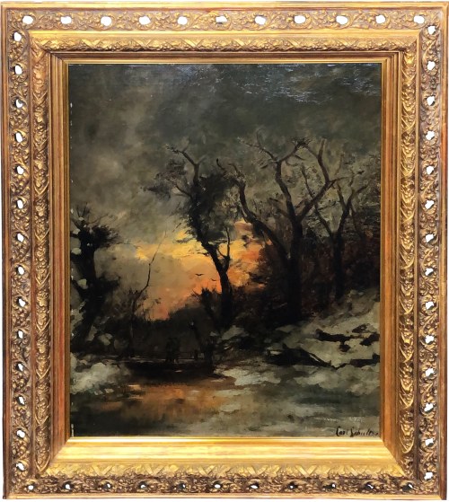 Carl Schultze, (1856 - 1935) Powrót myśliwych z polowania, XIX/XX w