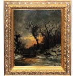 Carl Schultze, (1856 - 1935) Powrót myśliwych z polowania, XIX/XX w