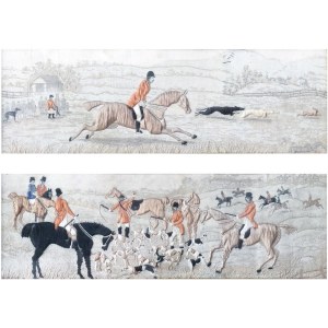 A pair of Stevengraphs: The Death, Das erste Ziel, 19th century
