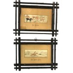 A pair of Stevengraphs: The Death, Das erste Ziel, 19th century