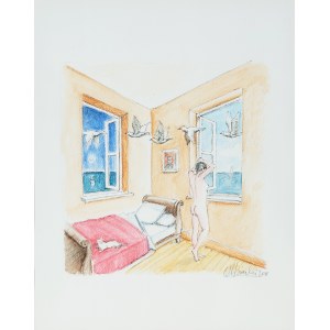 Rafał Olbiński (b. 1943), *The Visit*, 2018