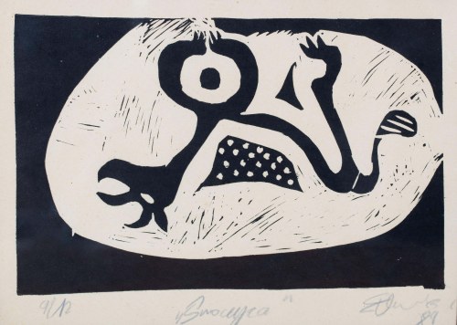 Edward Dwurnik (1943 - 2018), Smoczyca, 1989