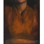 Rottmann Mozart (1874-1961): Merengő. Olaj, vászon. Jelzett. Hátoldalán kissé töredékes XX. sz. elej raglappal. Dekoratív fakeretben. 56x70 cm.
