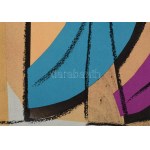 Andy Warhol (1928-1987): U.N. Stamp, 1979. Ofszet litográfia, papír, bélyeg és bélyegzés, jelezve jobbra középen: Andy Warhol, jelezve jobbra lent nyomtatva: Andy Warhol, számozott: 682/1000. Hátoldalán World Federation of United Nations Associations cac
