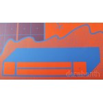 Bak Imre (1939-2022): Cím nélkül, 1984. Szitanyomat, papír, jelezve jobbra lent. 55x55 cm.