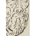 Kass János (1927-2010): Bikasirató, 1970. Kréta, papír, jelzett. 61x43 cm