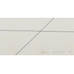 Kocsis Imre (1937-1991): Geometrikus kompozíció, 1972. Szitanyomat, papír, jelzett. Üvegezett fakeretben, 49×49 cm. / serigraphy on paper, signed, framed