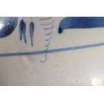 cca 1880 Zsolnay nagyméretű kancsó. Jelzett, oldalán kis javítással, m: 35,5 cm /// ca. 1880 Large Zsolnay jug. Marked, with a small restoration to the side, h: 35.5 cm