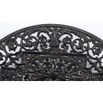 cca 1860-1880 Johann Wilhelm Buderus vas dísztál, jelzett, d: 27 cm /// c. 1860-1880 Johann Wilhelm Buderus cast-iron decorative dish. Marked. Diameter: 27 cm.