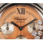 Chopard Happy Sport női karóra, 7 db brillel, eredeti újszerű bőr szíjjal és egy tartalék szíjjal. Eredeti dobozában, díszdobozban, szerviz certifikáttal d: 30 mm Chopard Happy Sport women's wristwatch featuring 7 brilliant-cut diamonds, an original leath