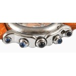 Chopard Happy Sport női karóra, 7 db brillel, eredeti újszerű bőr szíjjal és egy tartalék szíjjal. Eredeti dobozában, díszdobozban, szerviz certifikáttal d: 30 mm Chopard Happy Sport women's wristwatch featuring 7 brilliant-cut diamonds, an original leath
