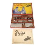 ca 1962 Pajtás fémépítő játék. Eredeti dobozában, leírással, komplett