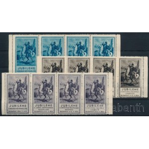 1934 Jubilehe Rákóczi 3 klf levélzáró négyescsík