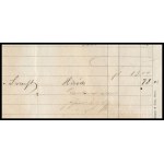 1893 Feodor Engel bécsi kulacsgyáros és utazási cikk kereskedő számlája budapesti eladásról, hajtásnyommal