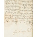 1769. febr. 10. Bécs. Mária Terézia ügyvédi hivatással kapcsolatos rendeletének Szatmár vármegyéhez szóló aláírt példánya. A jogbiztonság növelése, az arra méltatlan, nyerészkedő ügyvédek eltávolítása és a jogügyek gyorsítása érdekében elrendeli, hogy eze
