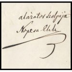 1840 Báró Nopcsa Elek kamarás, erdélyi kancellár által írt 3 oldalas levél