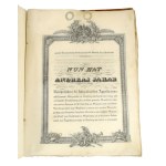 1844 Jakab András lovaggá emeléséről és címeradományozásról szóló uralkodói címereslevél, armalis. Jakab András több mit 46 évnyi jogi szolgálatai jutalmául kapta az uralkodói elismerést, melyet Galiciában töltött le. Suczavában, Czernowitzban, majd a Lem