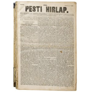 1848 A Pesti Hírlap 1848-as évfolyama első félévének számai, egybekötve. A forradalom és szabadságharc sajtókrónikája. A kötet jelentősége és kollációja: A Pesti Hírlap, mint a reformellenzék és Kossuth Lajos által fémjelzett legfontosabb orgánum, 1848 ta
