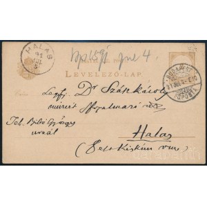 1891 Szász Károly református püspök által írt levelezőlap