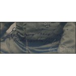 1932 Habsburg-Tescheni Frigyes főherceg (1856-1936) saját kezű dedikációjával ellátott fotója (Erzherzog Friedrich, Weihnachten 1932). A képen katonai egyenruhában látható, számos kitüntetéssel (közte az Aranygyapjas rend, a katonai Mária Terézia-rend nag