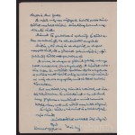 1957 Kós Károly (1883-1977) erdélyi magyar népies stílusú építész, író, grafikus, könyvtervező, szerkesztő autográf levele, aláírásával, Kolozsvárról Marosvásárhelyre (Tirgu-Mures, Targu Mures, Neumarkt, Neumarkt am Mieresch), Koós György agrármérnök rész