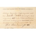 1852 A' Pesti Első Magyar Képző Művészetek Academiája (Első Magyar Festészeti Akadémia) oklevele Németh Julcsa krétarajz-fejért járó második fokú kitüntetése, Pest, 1852. november 14., díszes fejléces papíron (Tyroler Pesten), Marastoni Jakab (1804-1860