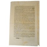 1848. október 20., Olmütz, V. Ferdinánd (1793-1875) osztrák császár, magyar és cseh király (1835-1848) magyar nyelvű, nyomtatott kiáltványa: Magyar, Horvát, Tótországok, Erdély és a' katonai végvidék lakosaihoz. Kimondottuk 1848ki September 22kén kelt ma