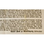 1848 [Alfred Windisch-Grätz herceg (1787-1862)] Herczeg Windischgräz Alfred császári és királyi tábornagy, a császári csapatok főparancsnokának nyomtatott, német nyelvű kiáltványa: An den Herrn Feldmarschall-Lieutaenant Moga und sämmtliche in Ungarn besi