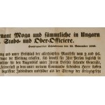 1848 [Alfred Windisch-Grätz herceg (1787-1862)] Herczeg Windischgräz Alfred császári és királyi tábornagy, a császári csapatok főparancsnokának nyomtatott, német nyelvű kiáltványa: An den Herrn Feldmarschall-Lieutaenant Moga und sämmtliche in Ungarn besi