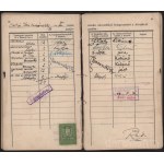 1928 Bp., Csikós Tóth András Országos Magyar Királyi Képzőművészeti Főiskola által kiállított fényképes leckekönyve, benne Pilch Dezső, Horn Antal, Lyka, Rudnay, Baransky Emil, Glatz Oszkár, stb. aláírásával