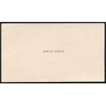 Kállai Gyula (1910-1996) miniszterelnök autográf aláírása névjegykártyáján.