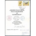 Tersztyánszky Ödön (1929-2022) jogász, egyetemi tanár, 1990?1999 között alkotmánybíró; aláírása Tersztyánszky Ödön honvéd ezredes, vívó olimpiai bajnok fia aláírása, apja emlékére rendezett bélyegkiállítás meghívóján.