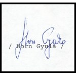 1988 Horn Gyula (1932-2013) politikus, miniszterelnök érdekes tartalmú, saját kézzel aláírt levele