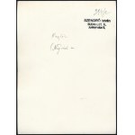 cca 1930-1940 Szendrő István (1908-2000): Nagylóc (Nógrád megye), lány népviseletben, a hátoldalon feliratozott, pecséttel jelzett fotó, 23×17 cm