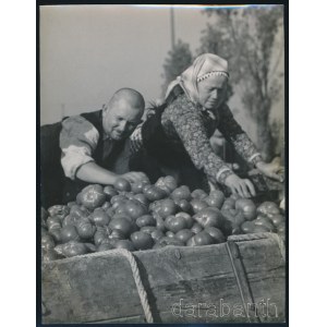 cca 1940 Járai Rudolf (1913-1993): Nagyvásárcsarnok, hátoldalon feliratozott és pecséttel jelzett fotó (idegenforgalmi és fotós pecséttel), szép állapotban, 23×18 cm