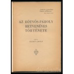 Szabó Adolf: Az Eötvös-páholy hetvenéves története. Bp.,(1947., Márkus-ny.,) 56 p. A magyarországi páholyok működését 1950-ben betiltották. Kiadói papírkötés, egy lap szélén szöveget nem érintő gyűrődéssel, a borítón magánkönyvtári címkével. Rendkívül rit