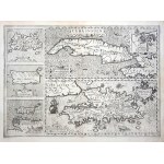 Hondius, Jodocus - Mercator, Gerard: Cuba Insula. - Hispaniola Insula. - Insula Jamaica. - Insula S. Ioannis. - Insula Margareta Cum Confiniis. [Amszterdam] (Amstelodami, 1606). Hondius. Rézmetszet, mérete: 350x490 mm, lemezméret: 355x495 mm, lapméret 420