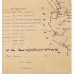 1941 Szilágy-vármegye uthálózati térképe, 1:200.000, Zilah, M. Kir. Államépítészeti Hivatal, hajtott, kis szakadással, 48x55 cm. Ritka!